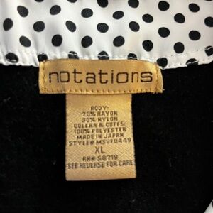 Notations Monochrome Polka Dot Top